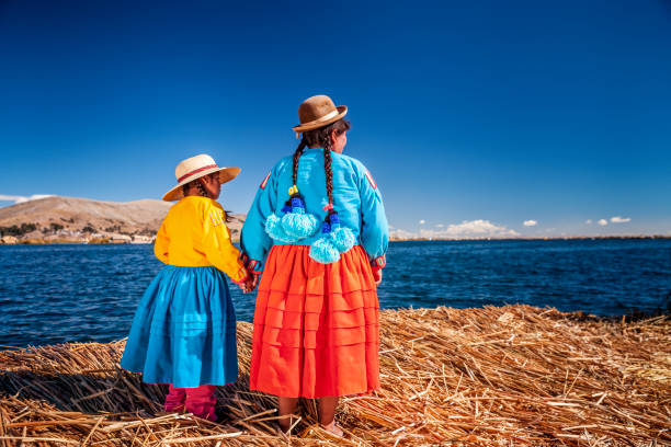 Civilización de Uros en Puno, Perú 