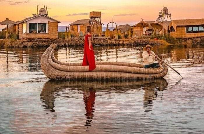 La isla de Taquile en Puno, Perú